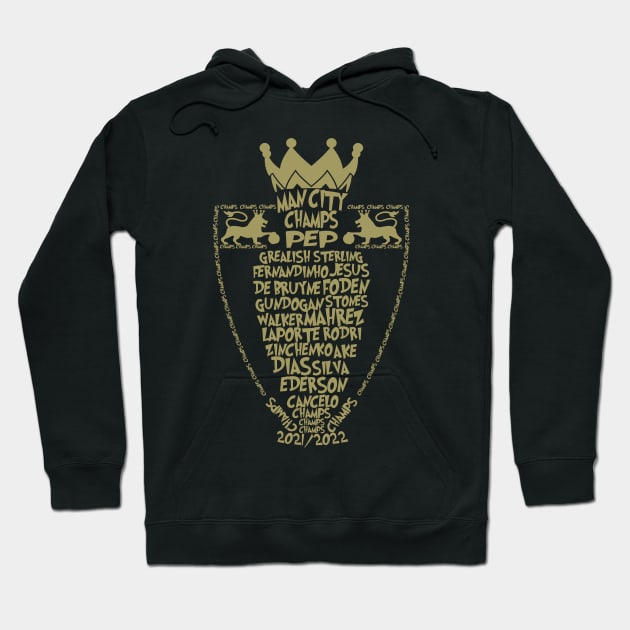 Man City EPL Champs Hoodie by slawisa